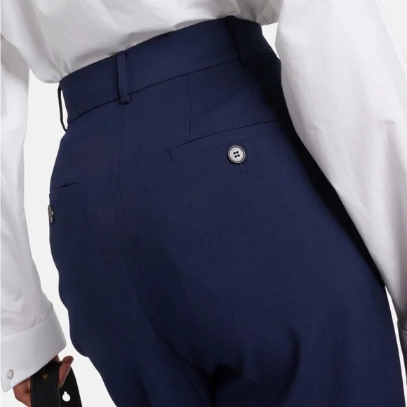 The Frankie Shop Pleated Bea Pants XS Midnight Blue NWT - Picture 5 of 11